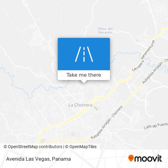 Avenida Las Vegas map