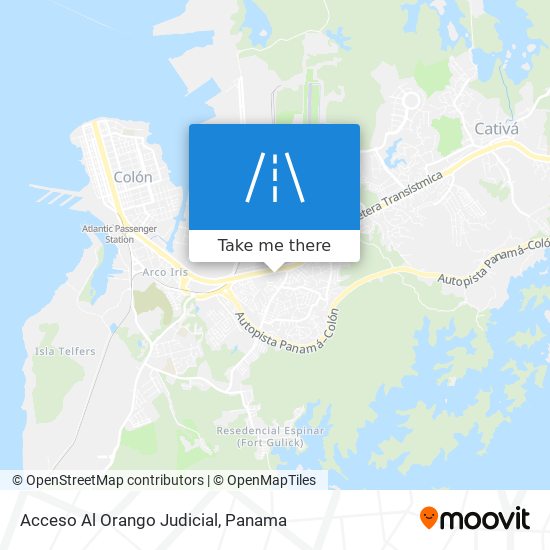 Acceso Al Orango Judicial map