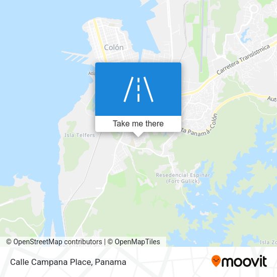 Mapa de Calle Campana Place