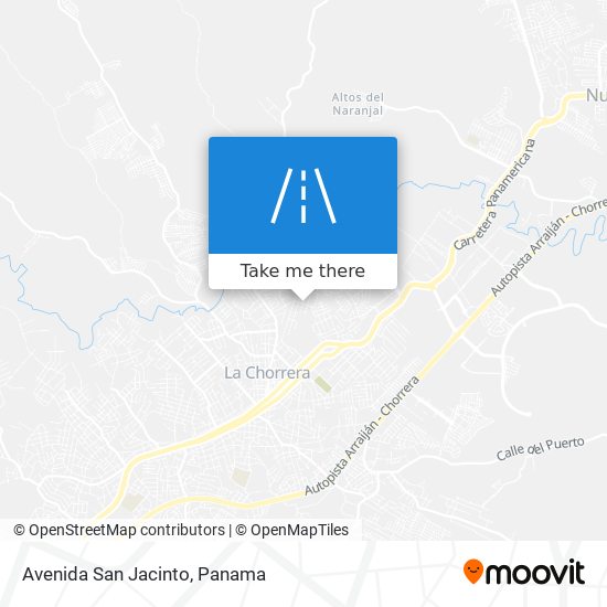 Avenida San Jacinto map