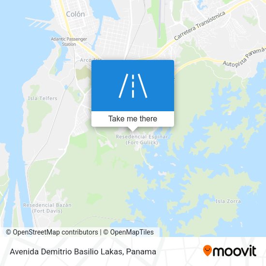 Avenida Demitrio Basilio Lakas map