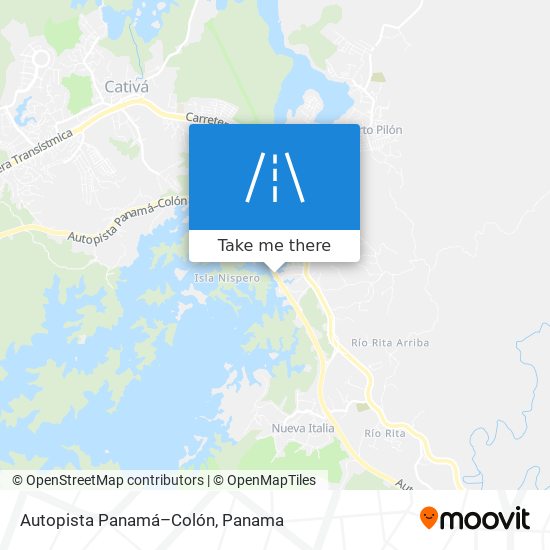 Autopista Panamá–Colón map
