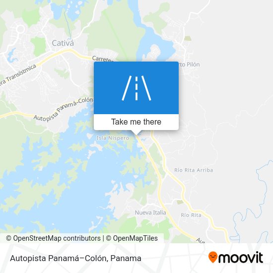 Autopista Panamá–Colón map