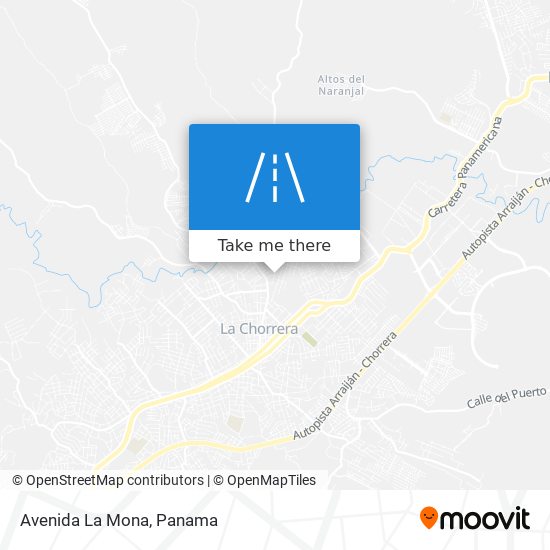 Avenida La Mona map