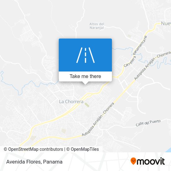 Mapa de Avenida Flores