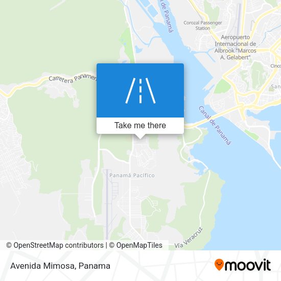Avenida Mimosa map