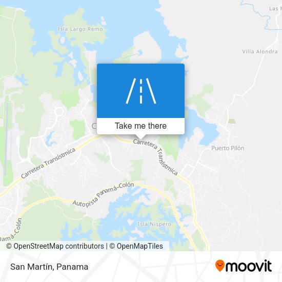 San Martín map