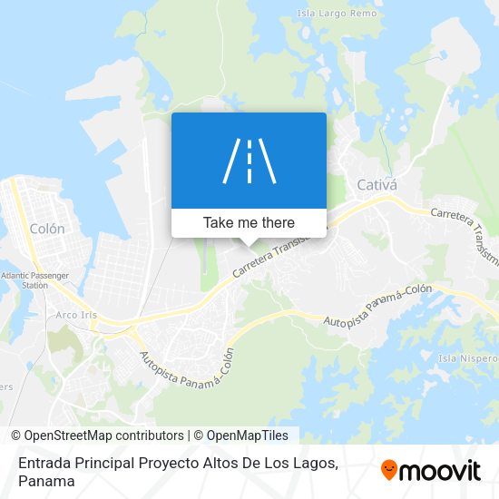 Mapa de Entrada Principal Proyecto Altos De Los Lagos