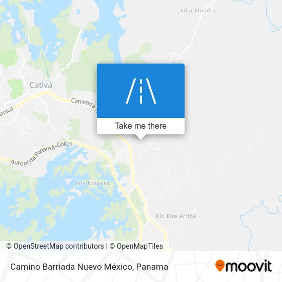 Camino Barriada Nuevo México map
