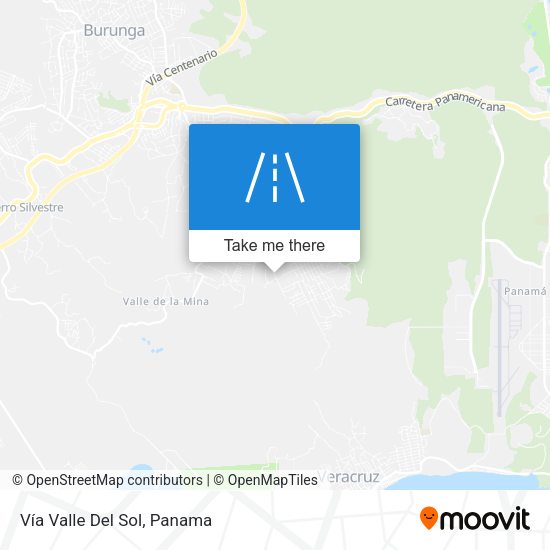 Mapa de Vía Valle Del Sol