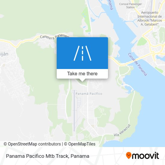 Mapa de Panama Pacifico Mtb Track