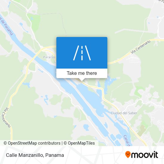 Mapa de Calle Manzanillo