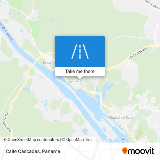 Mapa de Calle Cascadas