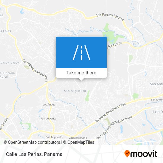 Mapa de Calle Las Perlas