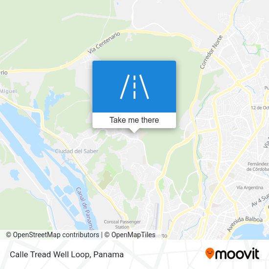 Calle Tread Well Loop map