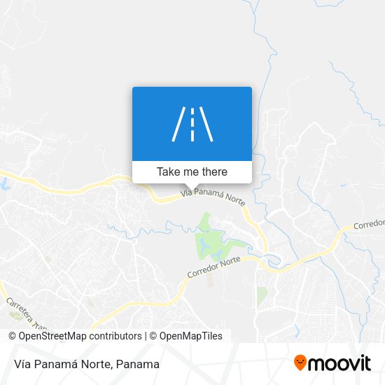 Vía Panamá Norte map