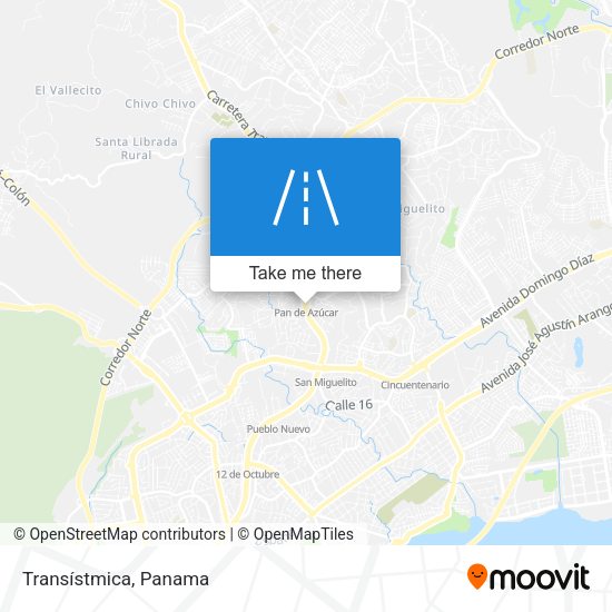 Transístmica map