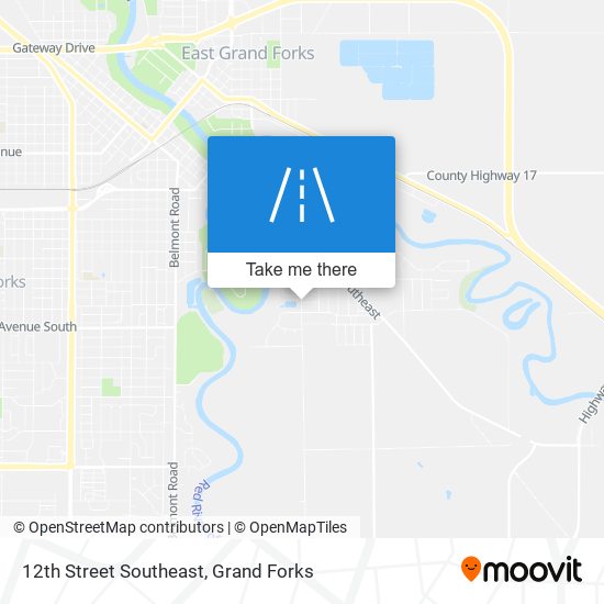 12th Street Southeast map