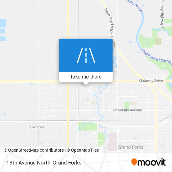 13th Avenue North map