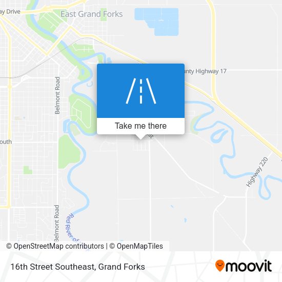 16th Street Southeast map