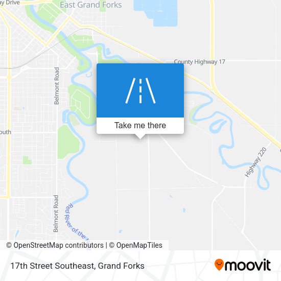17th Street Southeast map