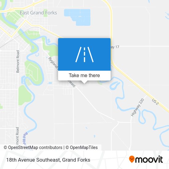 18th Avenue Southeast map