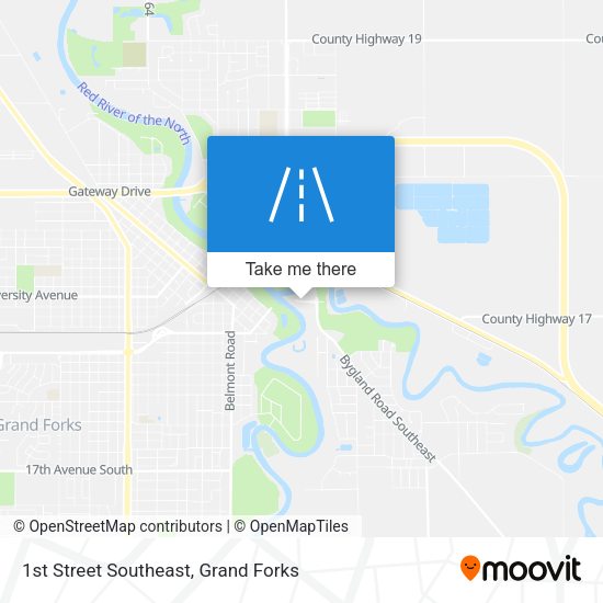 Mapa de 1st Street Southeast