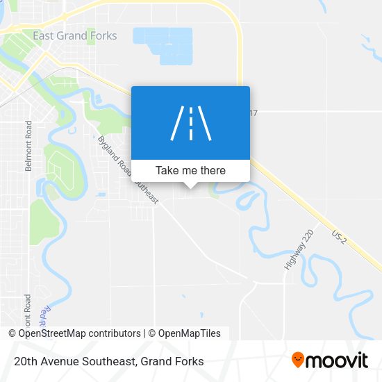 20th Avenue Southeast map