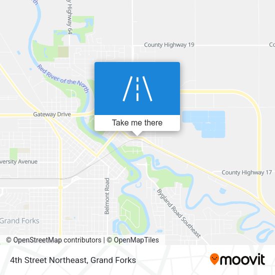 4th Street Northeast map