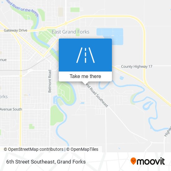 6th Street Southeast map