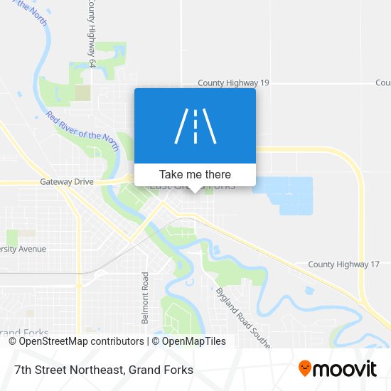 7th Street Northeast map
