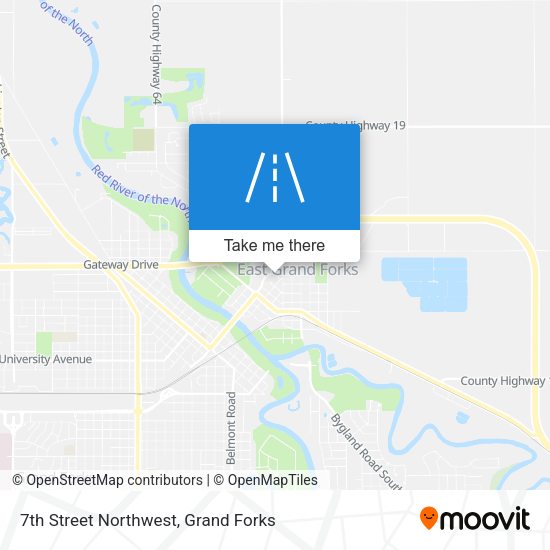 7th Street Northwest map