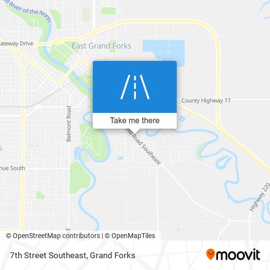 7th Street Southeast map