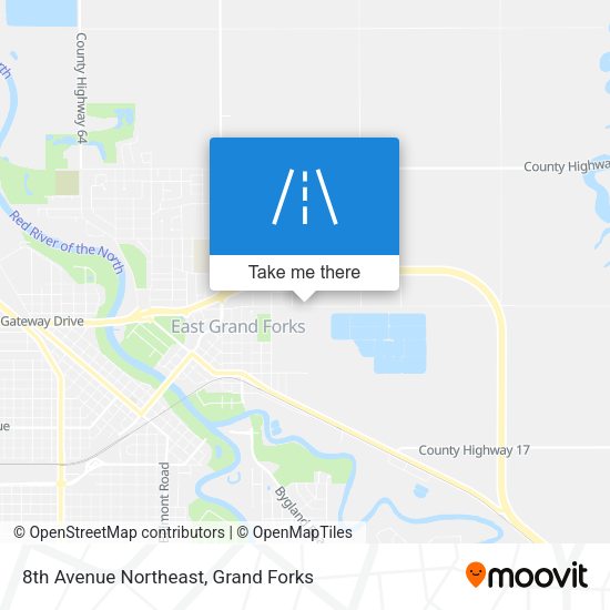 8th Avenue Northeast map