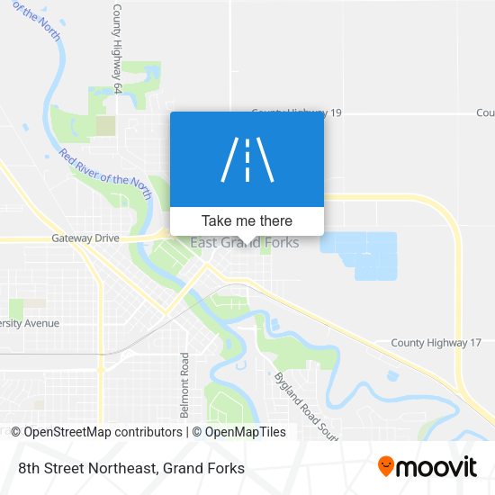 8th Street Northeast map