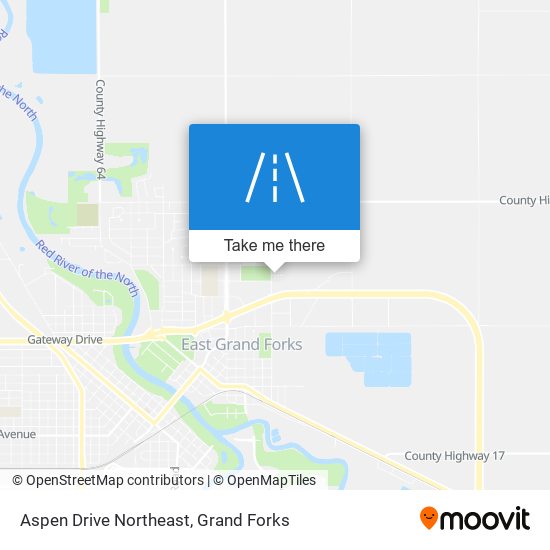 Aspen Drive Northeast map