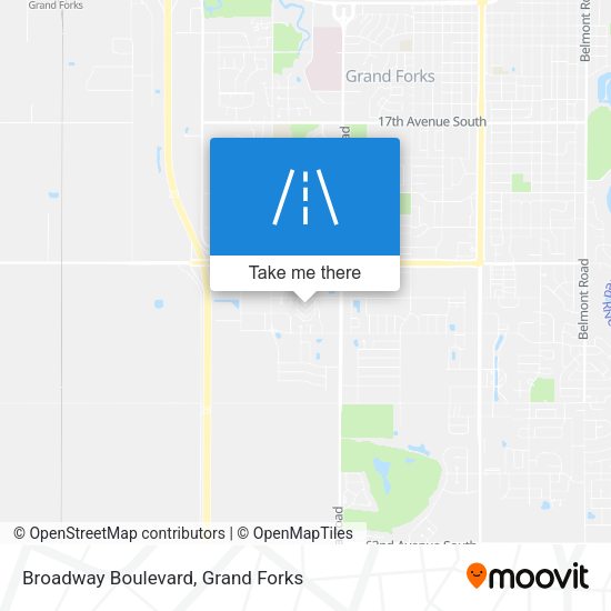 Broadway Boulevard map