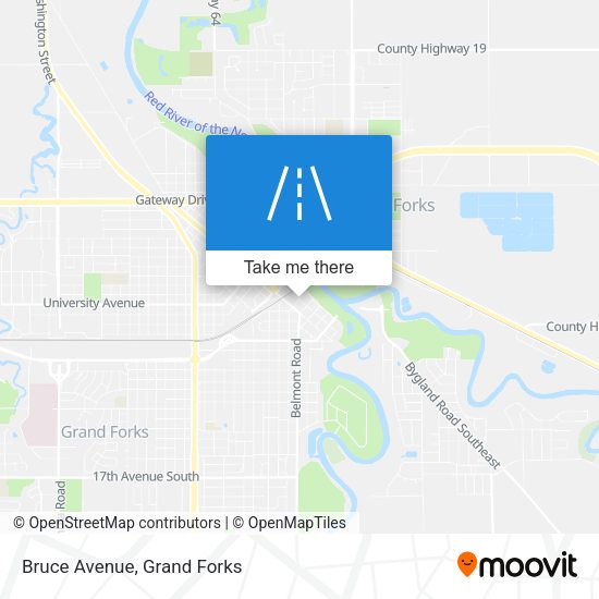 Mapa de Bruce Avenue