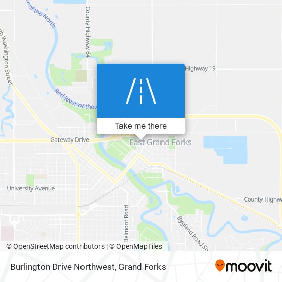 Burlington Drive Northwest map