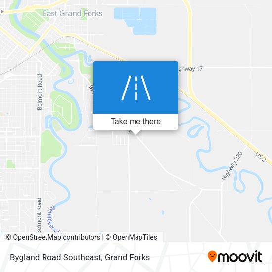 Bygland Road Southeast map