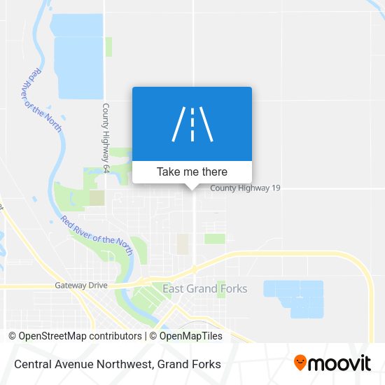 Central Avenue Northwest map