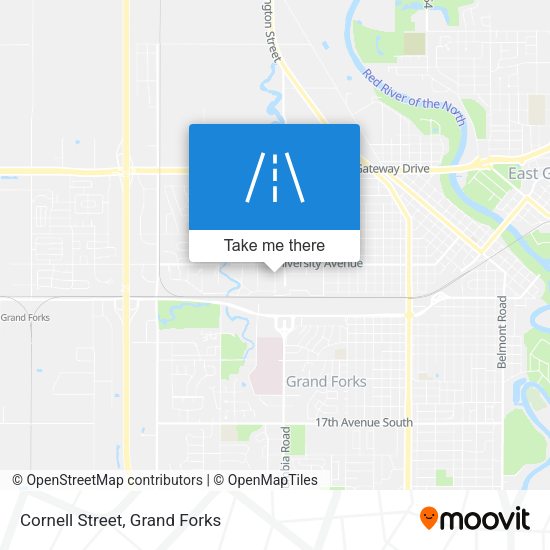 Mapa de Cornell Street