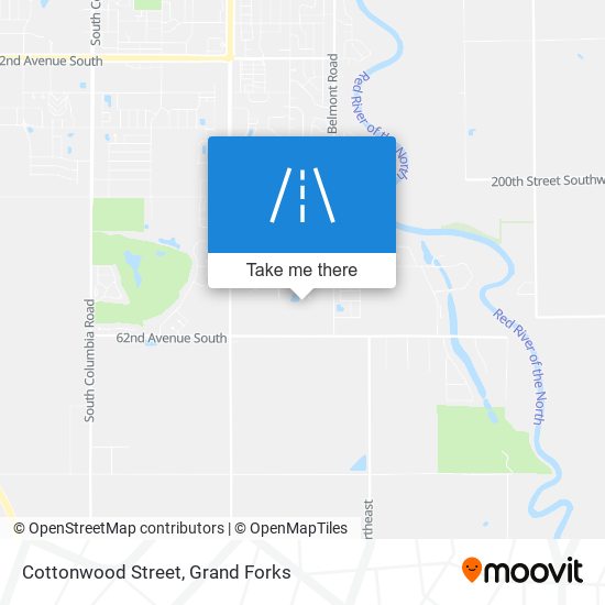 Cottonwood Street map