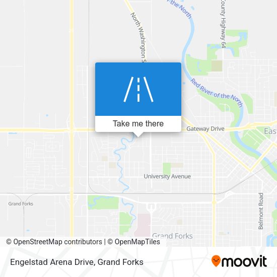Engelstad Arena Drive map