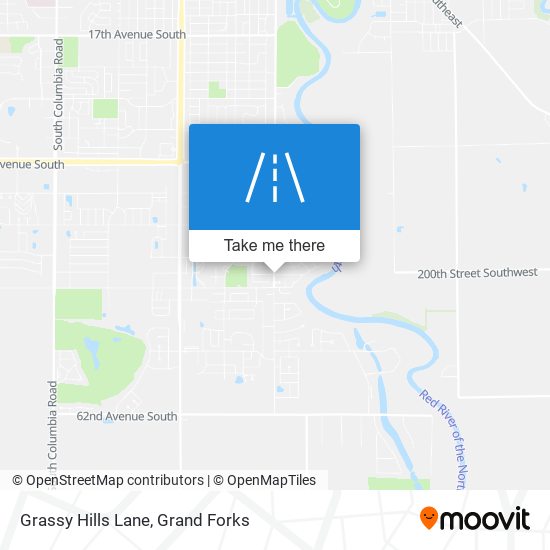 Grassy Hills Lane map