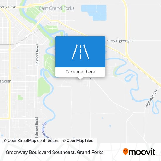 Greenway Boulevard Southeast map