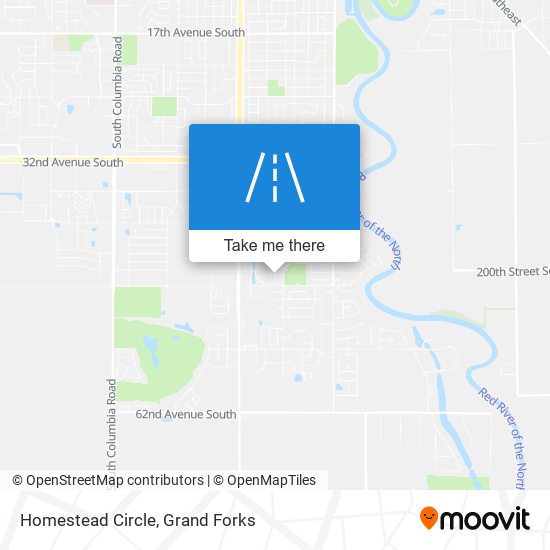 Homestead Circle map