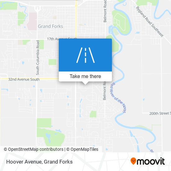 Hoover Avenue map