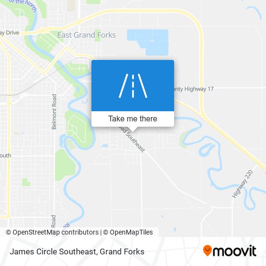 James Circle Southeast map