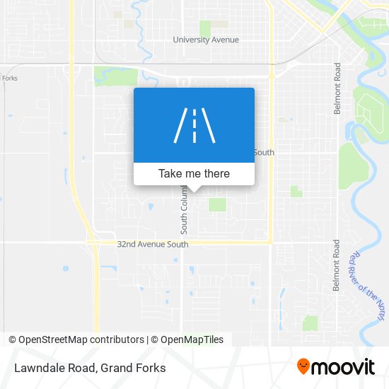 Lawndale Road map